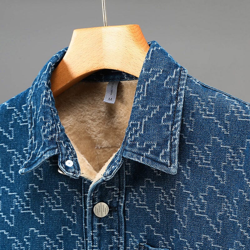 Men’s Denim Jacket with Fleece Lining | Warm Winter Denim Jacket