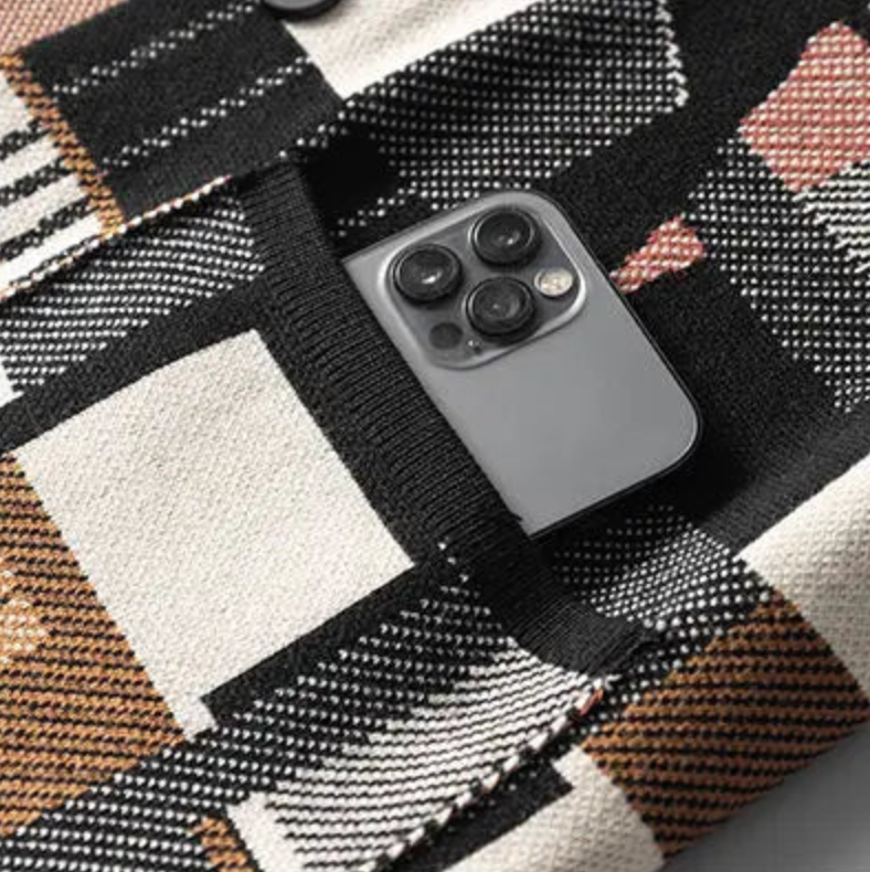 Abstract Wool Knitted Cardigan