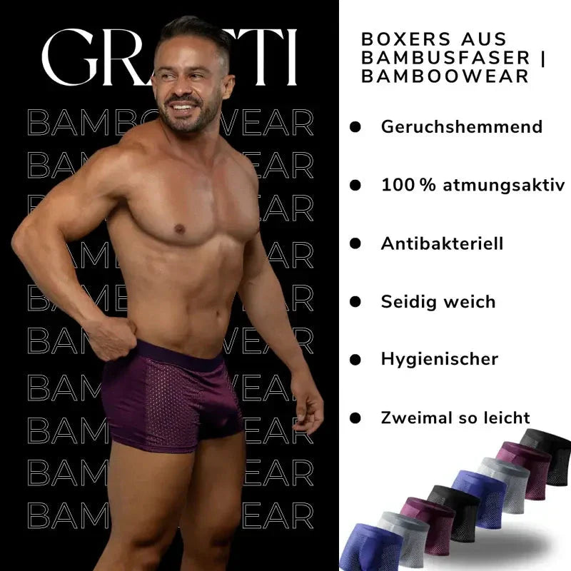 Men’s Bamboo Fiber Boxer Shorts | Comfortable Multipack Underwear