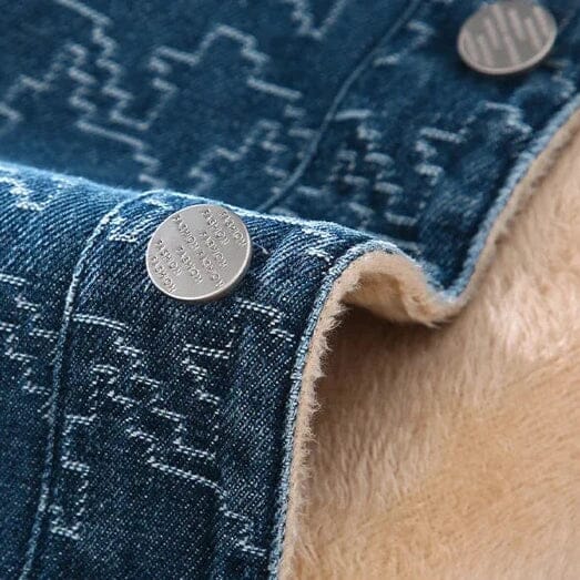 Men’s Denim Jacket with Fleece Lining | Warm Winter Denim Jacket