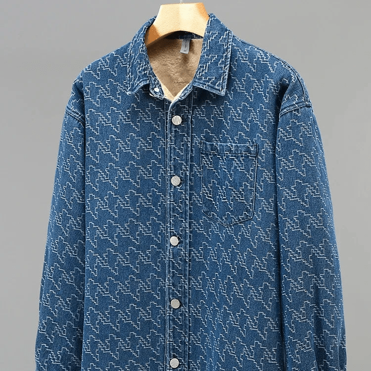 Men’s Denim Jacket with Fleece Lining | Warm Winter Denim Jacket