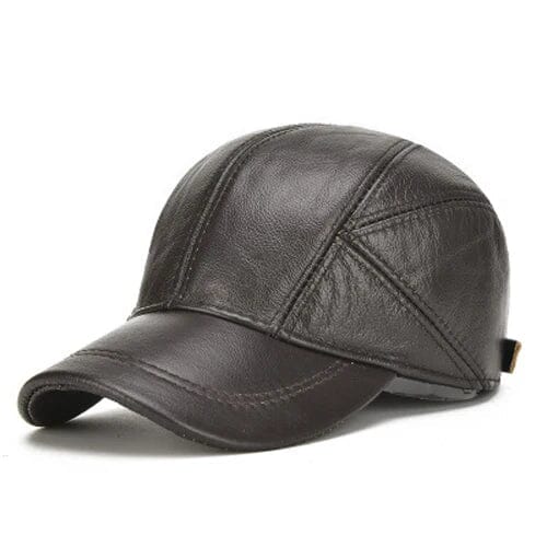 Men’s Leather Cap | Premium Brown Genuine Leather Cap
